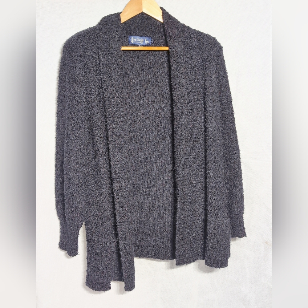 Vintage Le Chois Sz S Cardigan Open-Front Sweater